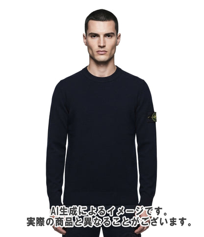 STONE ISLAND 長袖ニット クールネック ロゴパッチクルーネックジャンパー K2S155100071S00C4 メンズ SIZE M ストーンアイランド