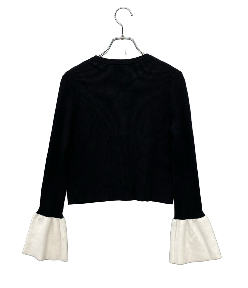 CAPRINO 長袖ニットカーディガン Ribbon Flare レディース SIZE 36 (XS) カプリーノ