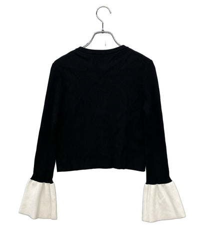 CAPRINO 長袖ニットカーディガン Ribbon Flare レディース SIZE 36 (XS) カプリーノ