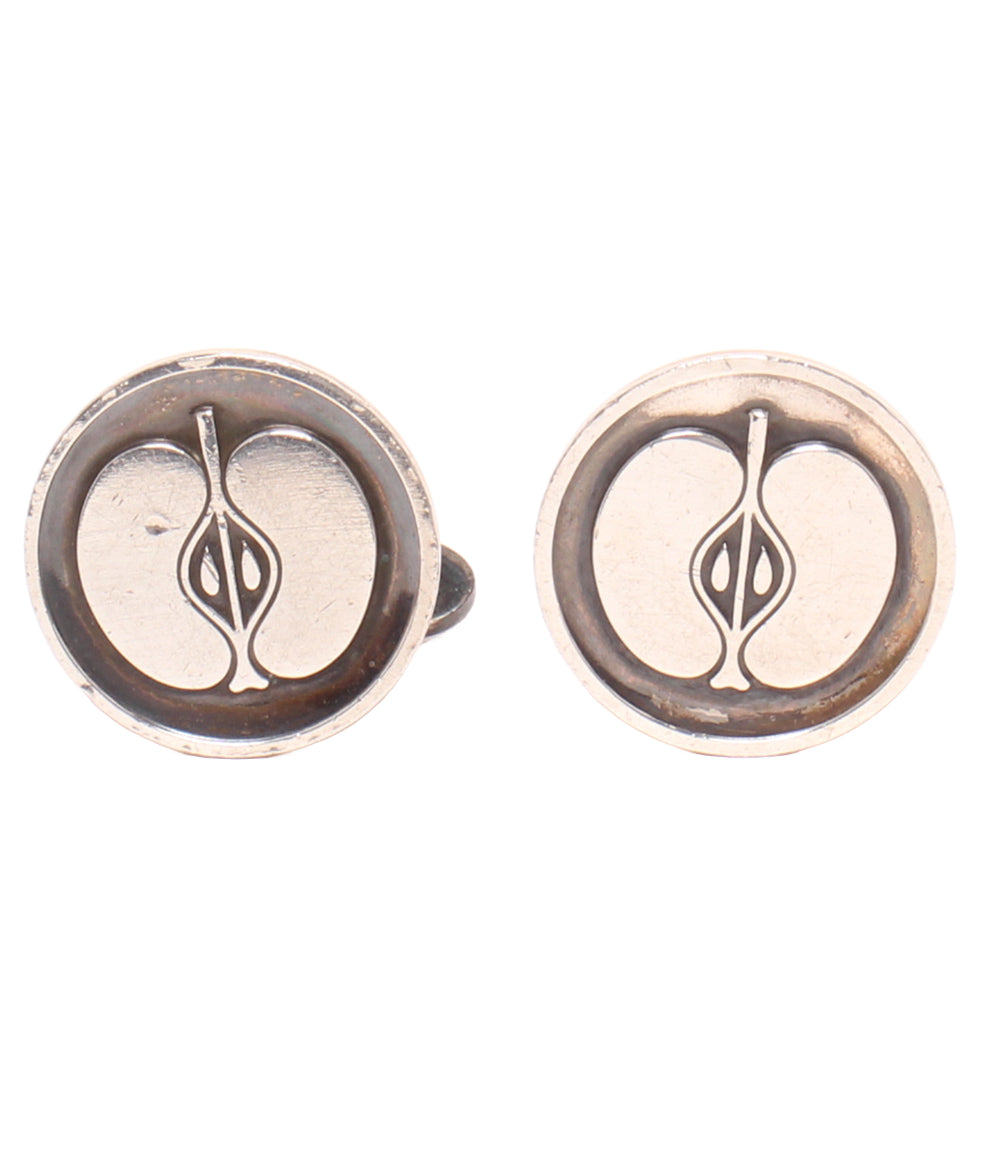 Georg Jensen カフス SV925 111 アップル柄 リンゴ柄 メンズ ジョージジェンセン