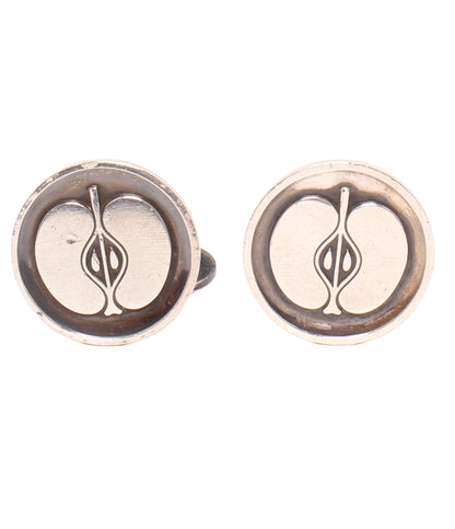 Georg Jensen カフス SV925 111 アップル柄 リンゴ柄 メンズ ジョージジェンセン