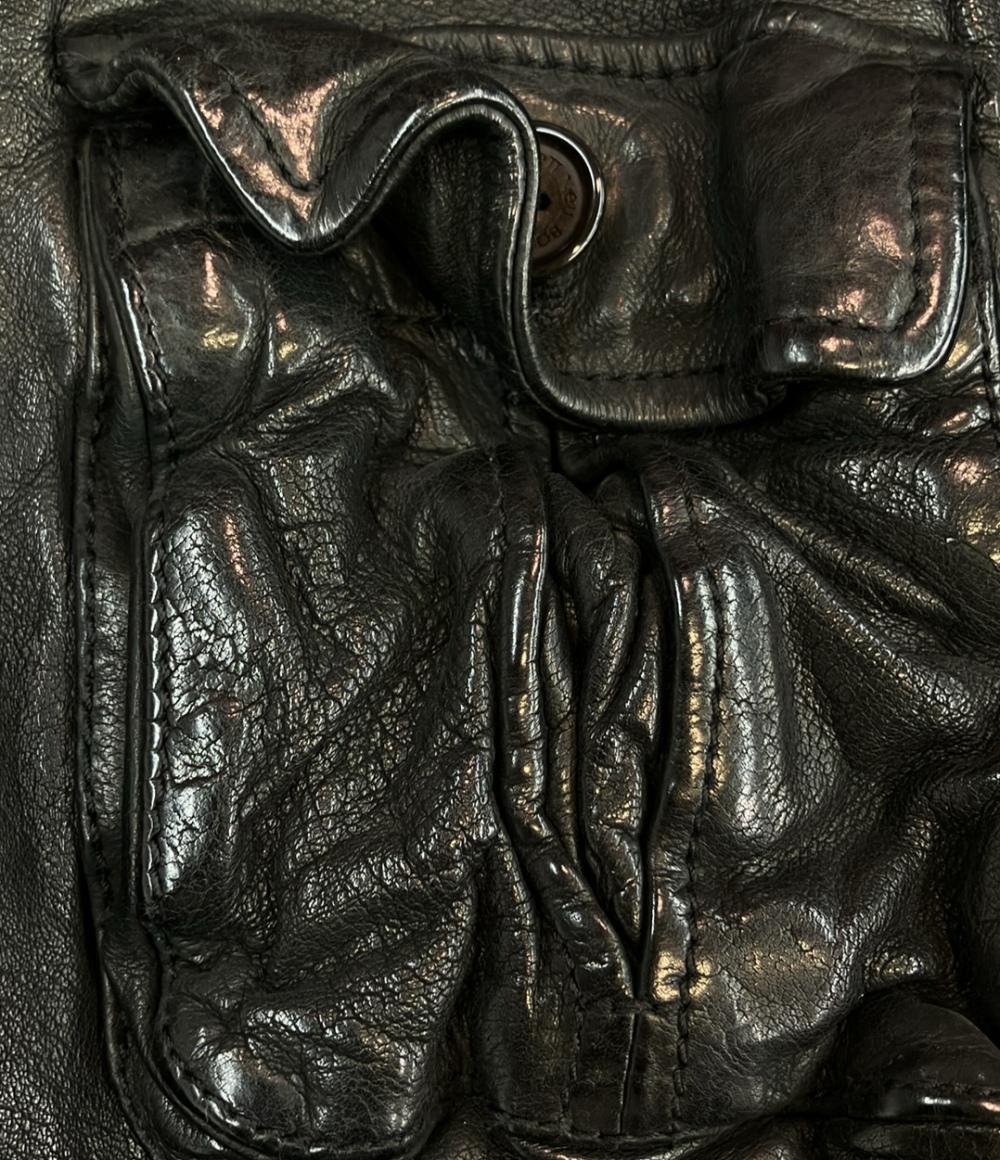 訳あり NEIL BARRETT レザージャケット メンズ SIZE XXS ニールバレット