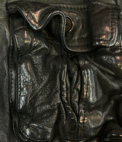 訳あり NEIL BARRETT レザージャケット メンズ SIZE XXS ニールバレット