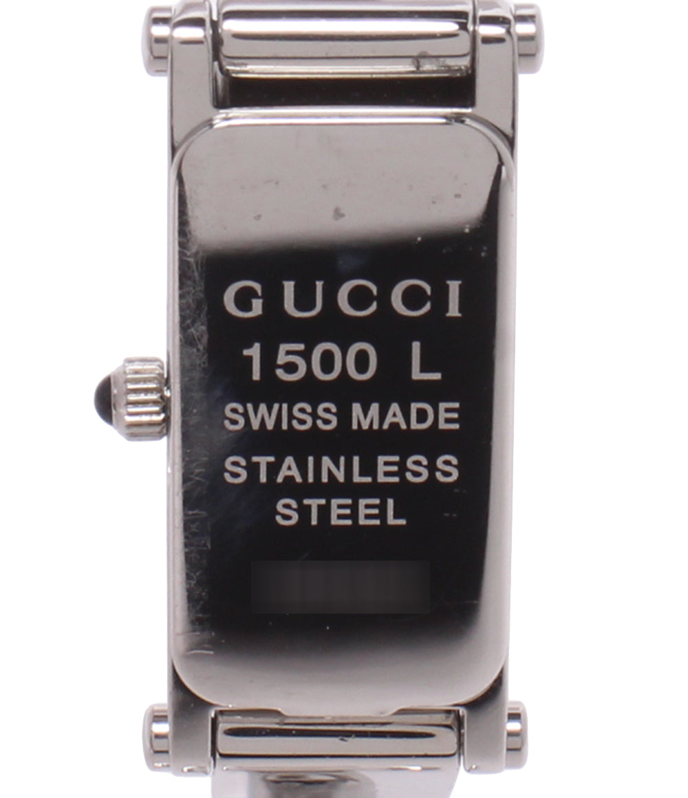 GUCCI 腕時計 クオーツ ブラック 1500L レディース グッチ