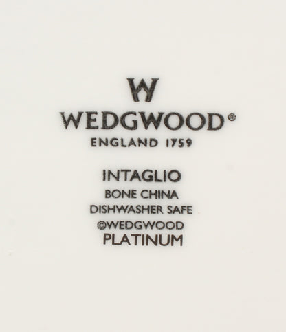美品 WEDGWOOD ダイヤディッシュ 皿 22cm インタグリオ プラチナ ウエッジウッド