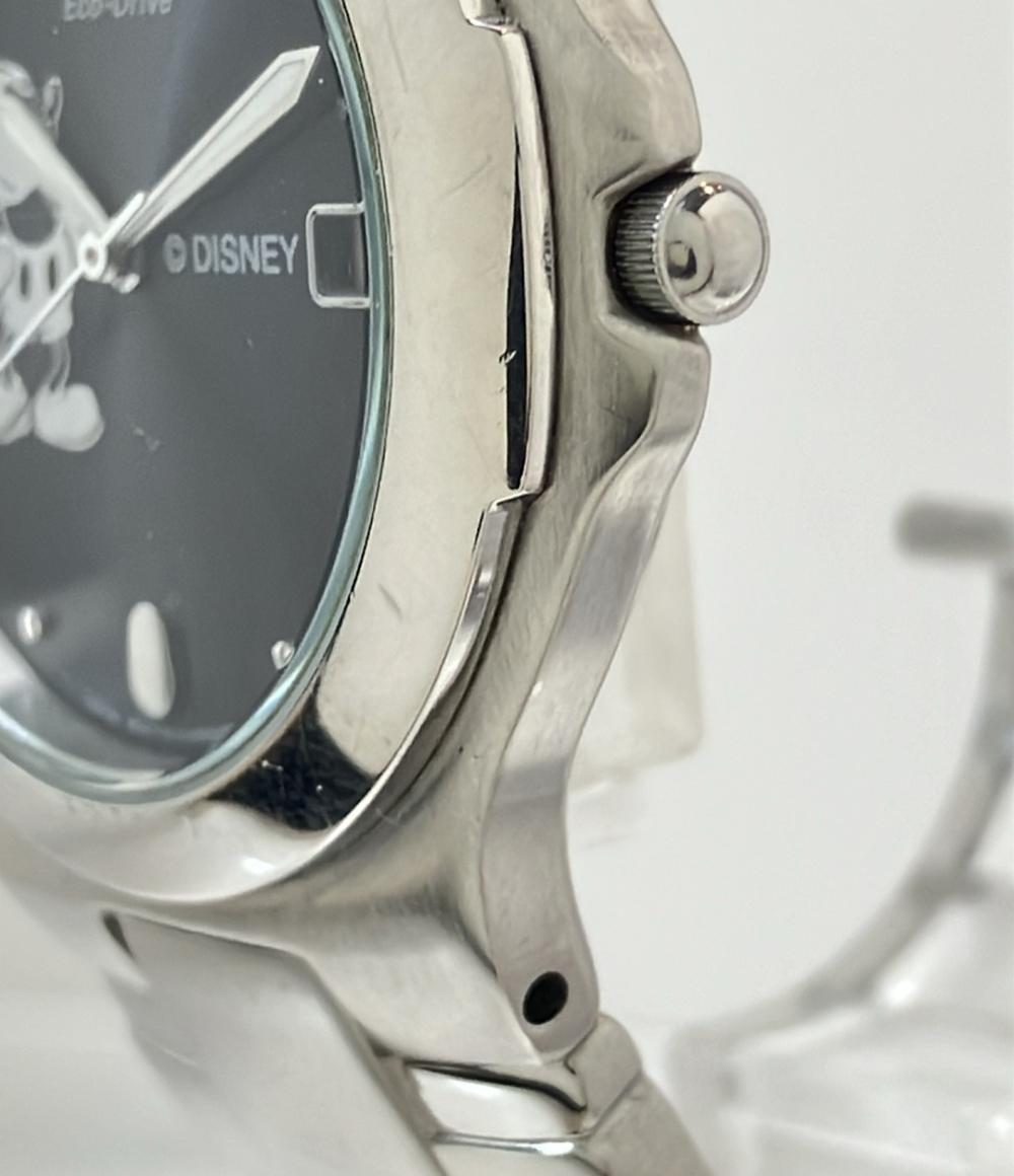CITIZEN 腕時計 ディズニー ミッキーマウス ソーラー ブラック E111-K16750 メンズ シチズン