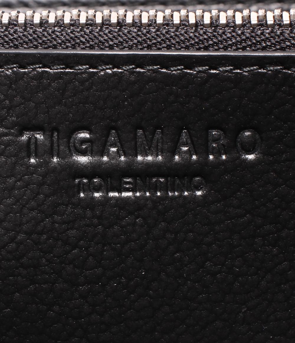 美品 ティガマロ ラウンドファスナー長財布 メンズ TlGAMARO