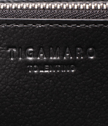 美品 ティガマロ ラウンドファスナー長財布 メンズ TlGAMARO