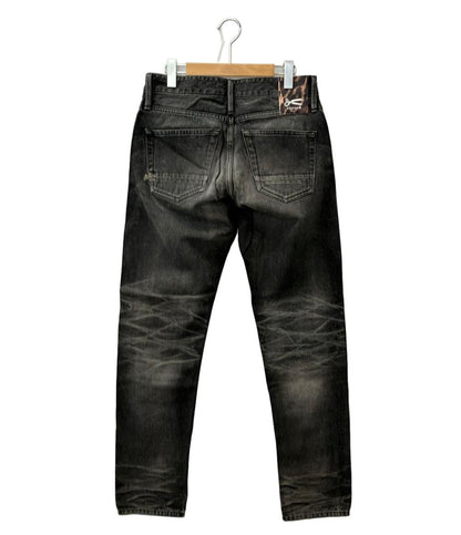美品 デンハム デニムパンツ ジーンズ ダメージ加工 FORGE MIJ GRY 01231111003 メンズ SIZE 29 (S) DENHAM