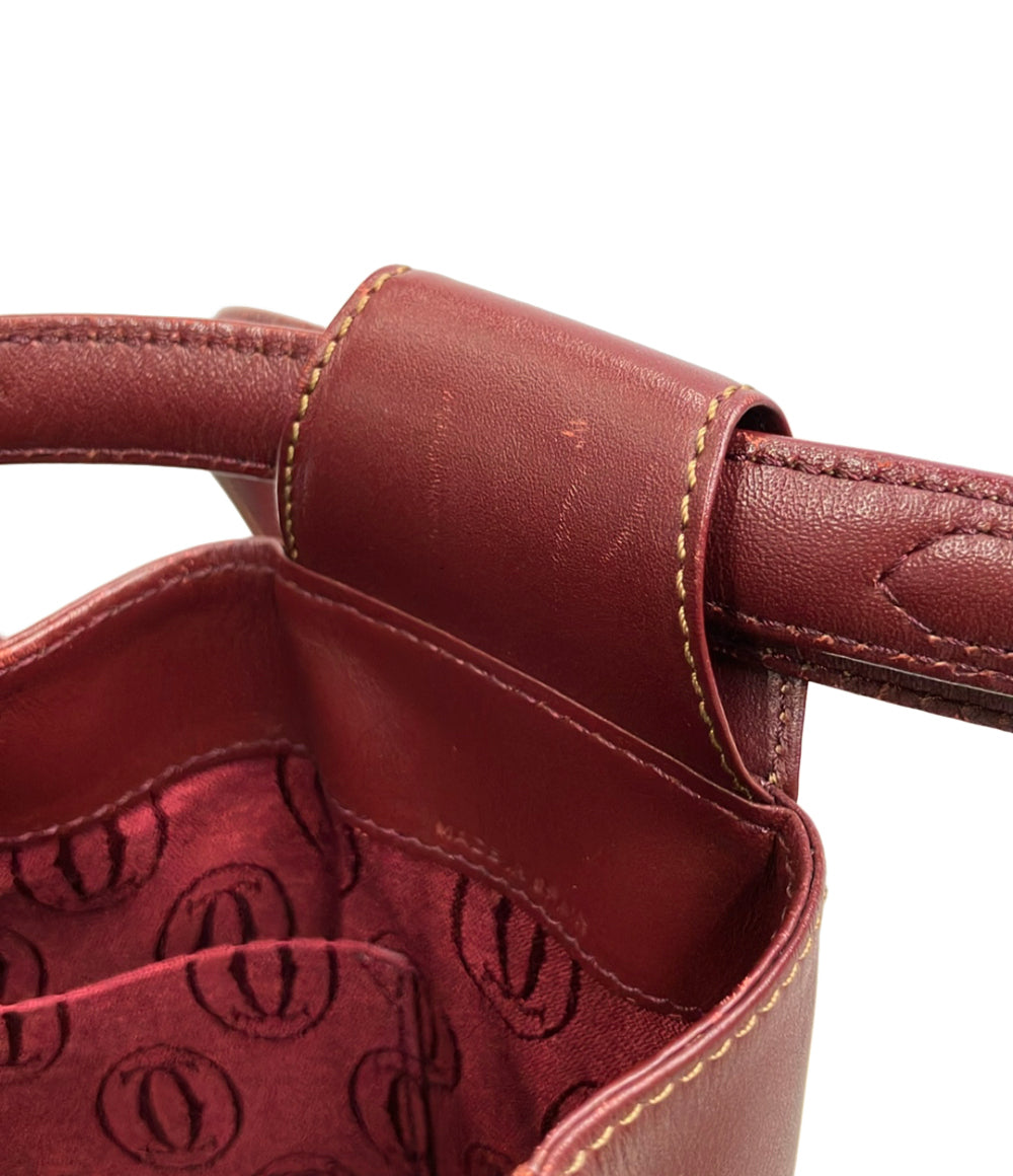 must de Cartier ショルダーバッグ 肩掛け 巾着 レディース マスト ドゥ カルティエ