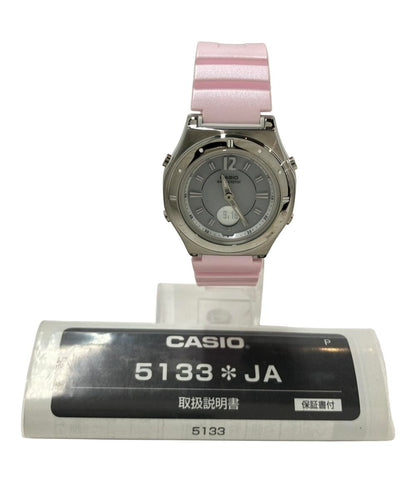 カシオ 腕時計 wave ceptor ソーラー ホワイト LWA-M142 レディース CASIO