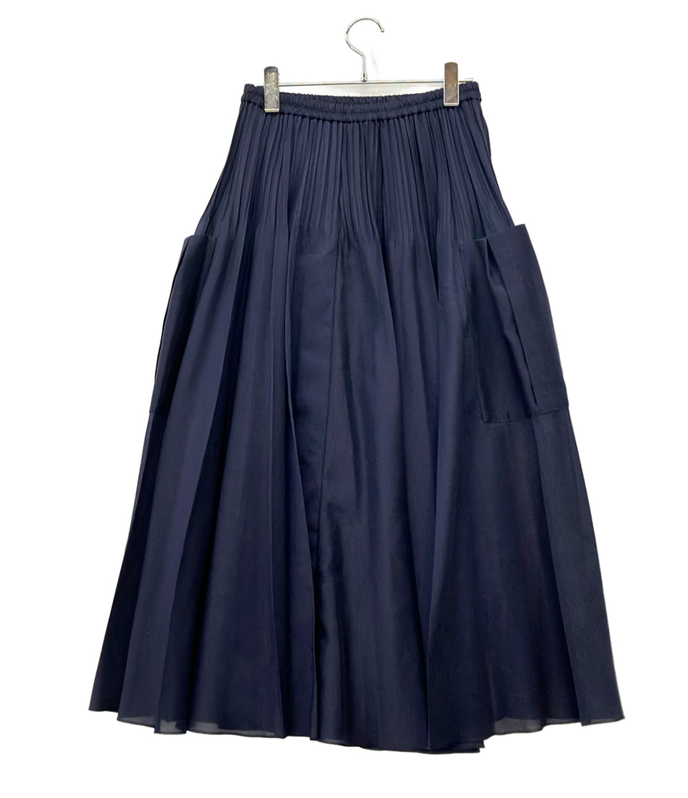 美品 UNITED ARROWS フレアスカート プリーツ パッチポケット 1524-199-5191 レディース ユナイテッドアローズ
