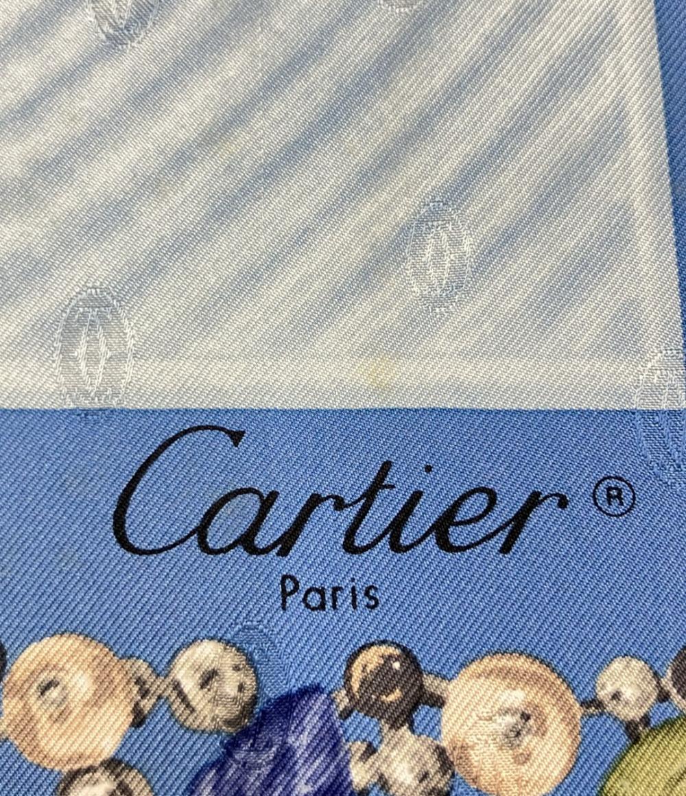 カルティエ スカーフ シルク100% 時計 レディース CARTIER