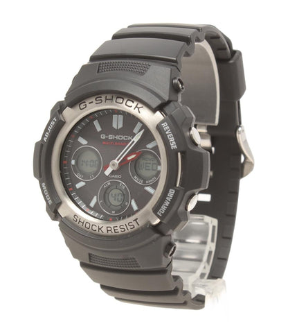 美品 CASIO 腕時計 G-SHOCK ソーラー AWG-M100-1AJF メンズ カシオ
