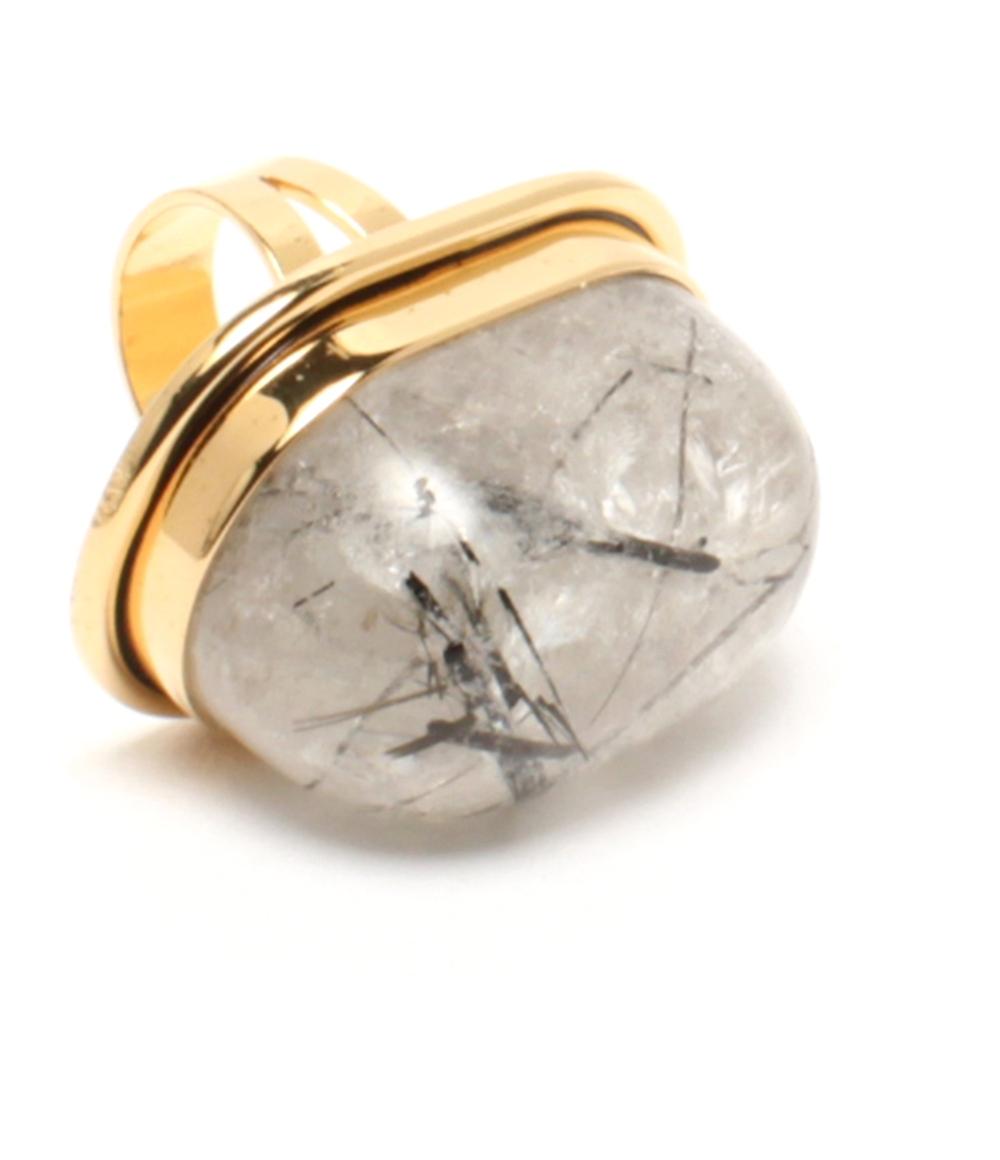 SAINT LAURENT リング 指輪 ルチルクオーツ レディース SIZE 9号 サンローラン