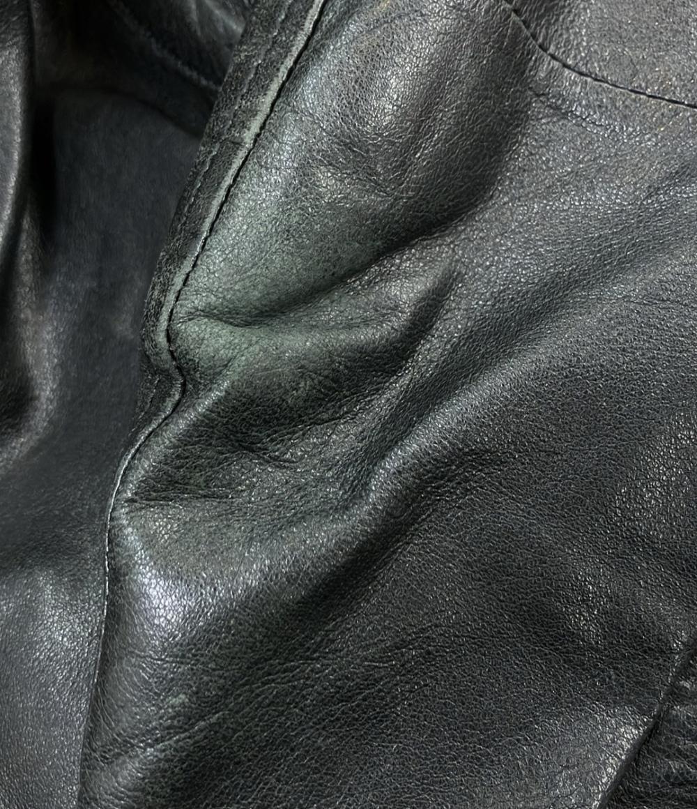 BEAUTY&YOUTH UNITED ARROWS レザージャケット バンドカラー メンズ