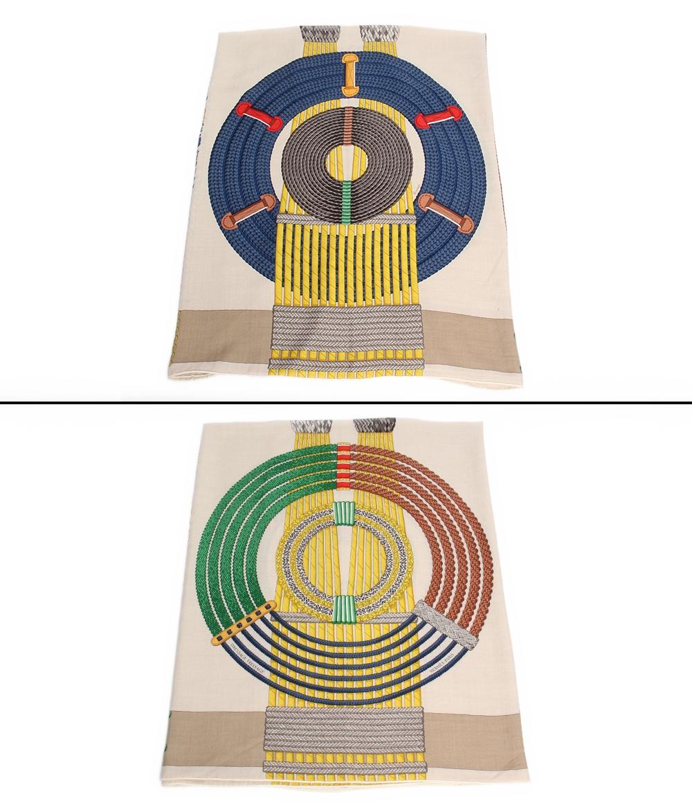 HERMES スカーフ カレ140 カレジェアン DRESSAGE TRESSAGE レディース エルメス