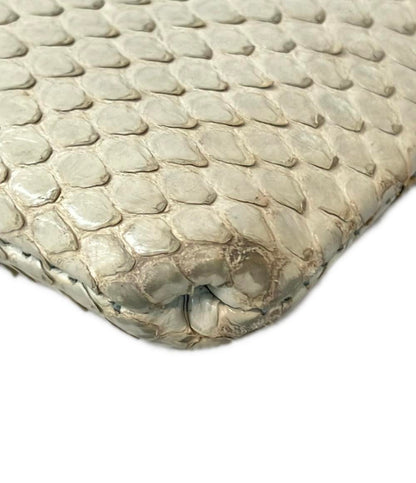 美品 アタオ L字ファスナー長財布 パイソン レディース ATAO