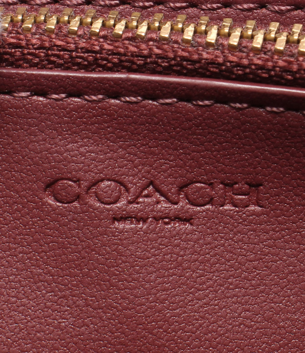 COACH ラウンドファスナー長財布 シグネチャー レディース コーチ