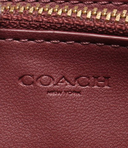 COACH ラウンドファスナー長財布 シグネチャー レディース コーチ