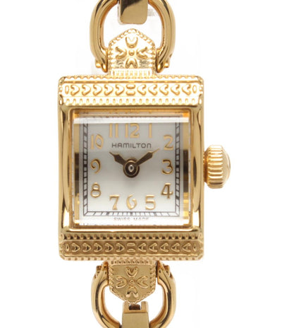 美品 HAMILTON 腕時計 アメリカンクラシック クオーツ ホワイト H312310 レディース ハミルトン