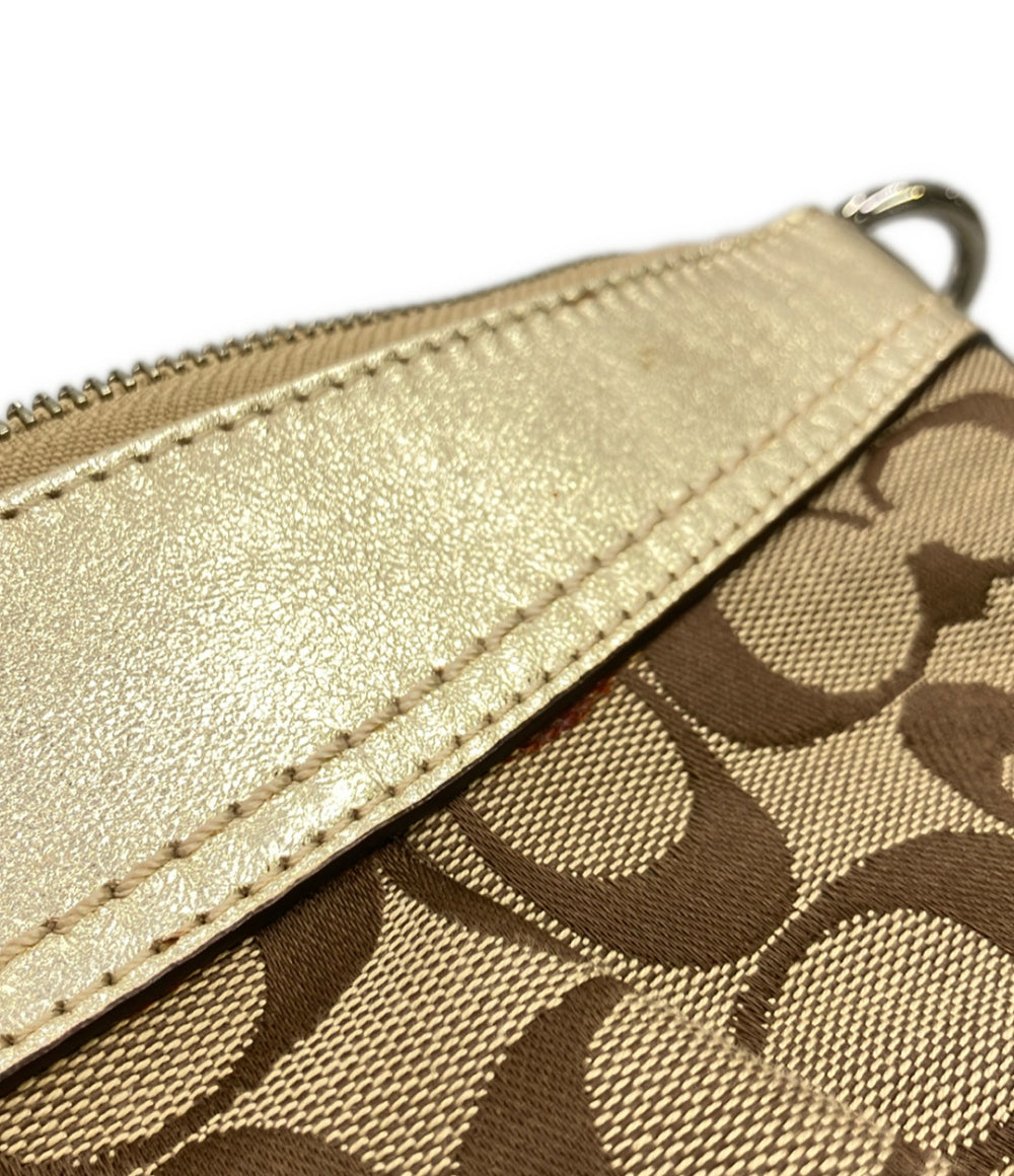 COACH ショルダーバッグ 2WAY 肩掛け 斜め掛け シグネチャー F13744