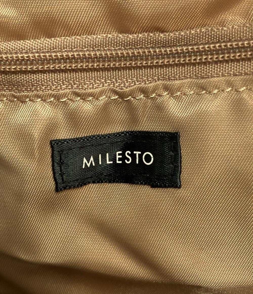milesto ボストンバッグ ショルダーバッグ 2WAY 斜め掛け レディース ミレスト