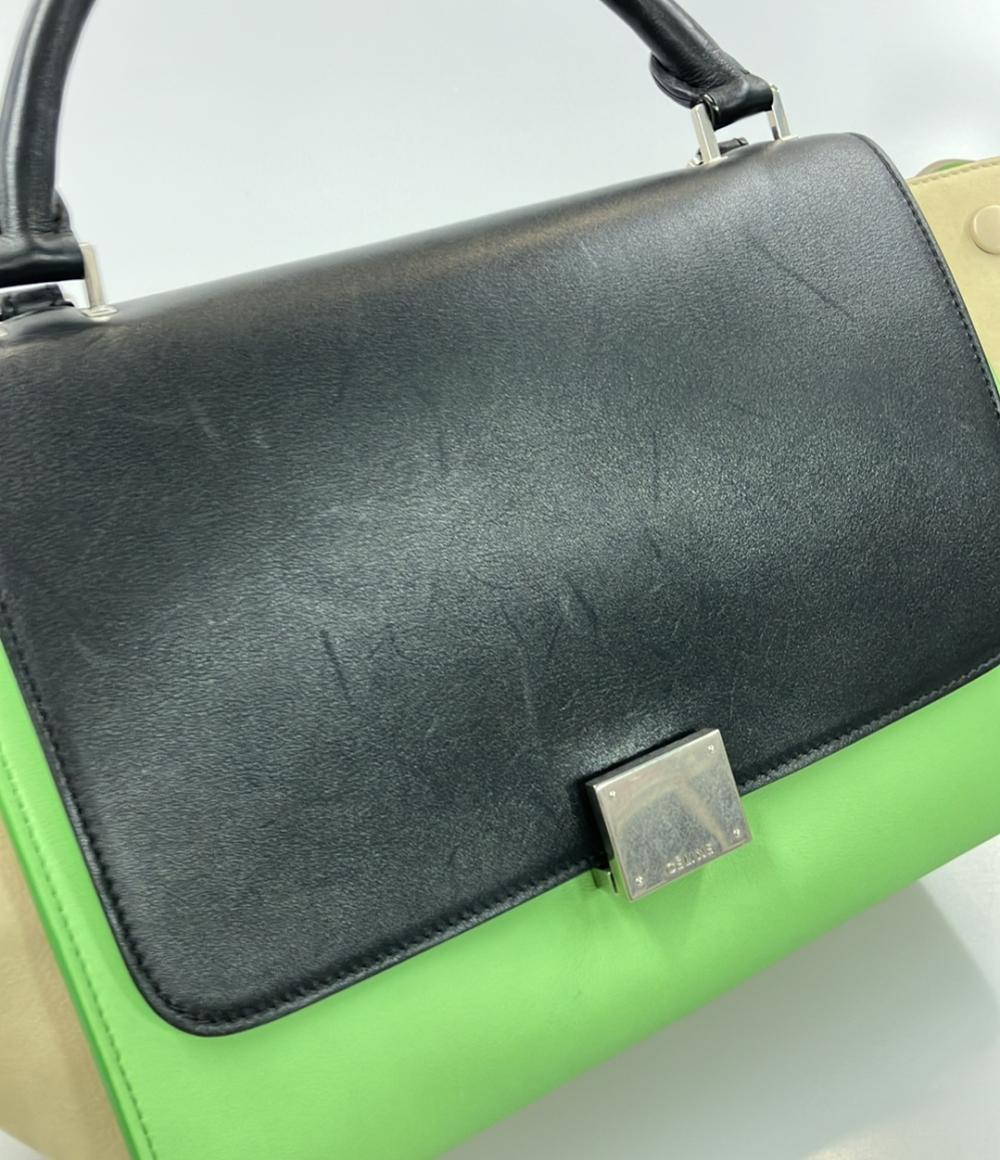 セリーヌ 2way  ショルダーバッグ ハンドバッグ セリーヌ 2way レザーハンドバッグ ショルダーバッグ 肩掛け