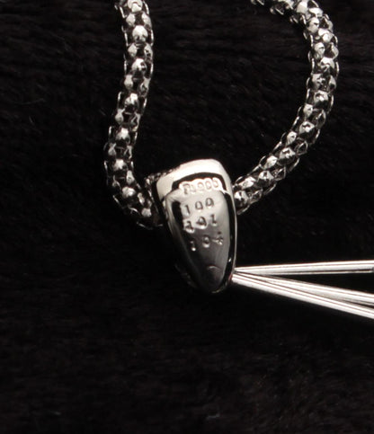 美品 ネックレス K18WG Pt900 イエローダイヤ 1.00ct 1.01ct 1.04ct スイング レディース