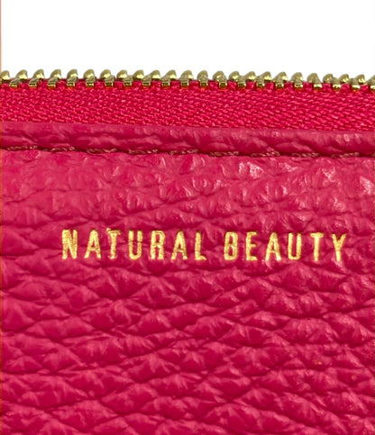 美品 NATURAL BEAUTY Ｌ字ファスナー長財布 レディース ナチュラルビューティー