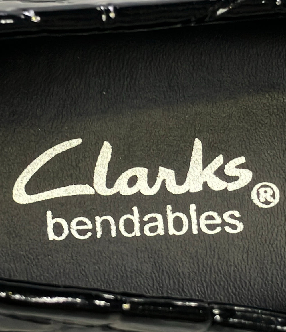 美品 Clarks ローファー クロコ型押し レディース SIZE 6 クラークス
