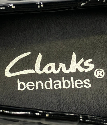 美品 Clarks ローファー クロコ型押し レディース SIZE 6 クラークス