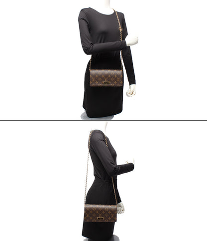 美品 LOUIS VUITTON ショルダーウォレット ショルダーバッグ クラッチバッグ 斜め掛け 肩掛け ウォレット オン チェーン リリー モノグラム M82509