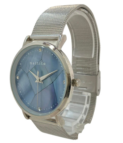 フィールドワーク 腕時計 nattito クオーツ ブルー GY002 レディース Field work