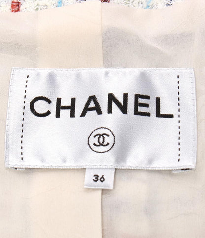 シャネル ノーカラーツイードジャケット P58330V44229 レディース SIZE 36 (S) CHANEL