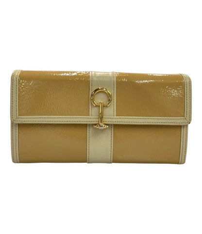 HAMANO 長財布 エナメル 牛革 レディース ハマノ