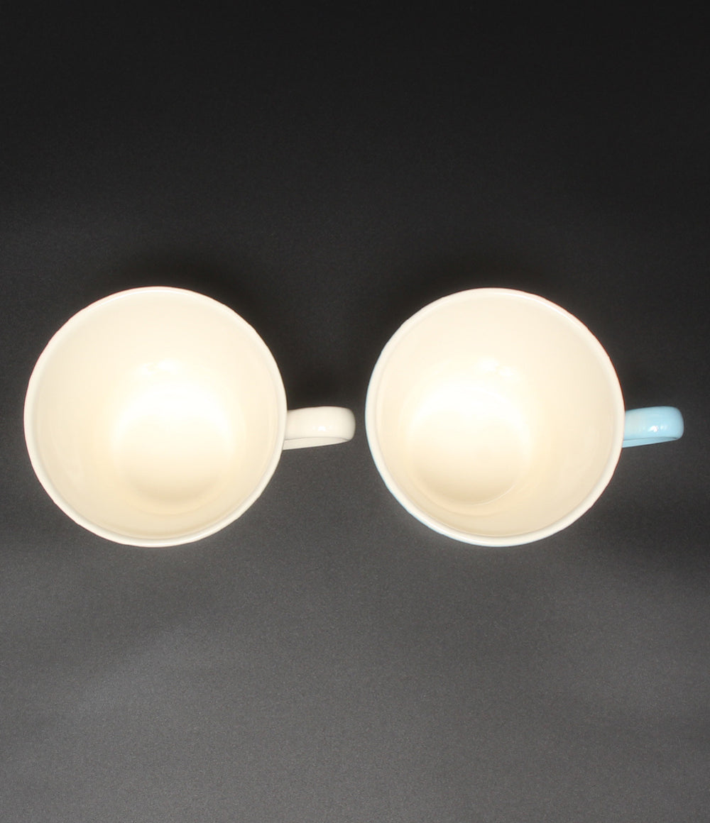 美品 WEDGWOOD マグカップ 2点セット ペア フェスティビティ アイボリー ブルー ウェッジウッド