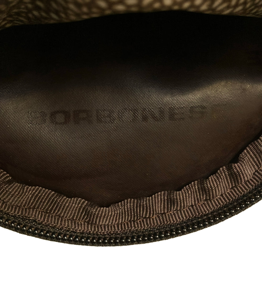 BORBONESE ショルダーバッグ 斜め掛け ウズラ柄 OP柄 レディース ボルボネーゼ