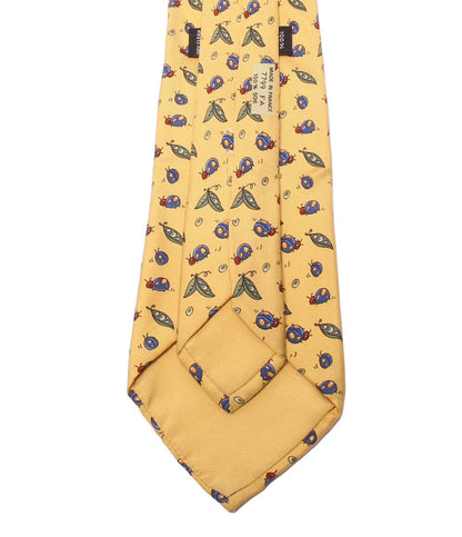 エルメス ネクタイ シルク100％ てんとうむし柄 メンズ HERMES