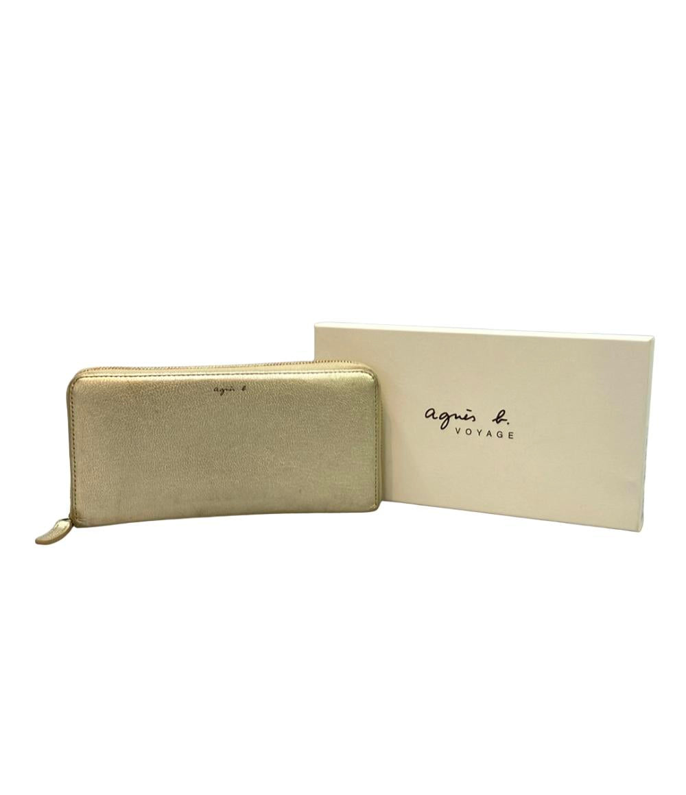 agnes b. ラウンドファスナー長財布 レディース アニエスベー