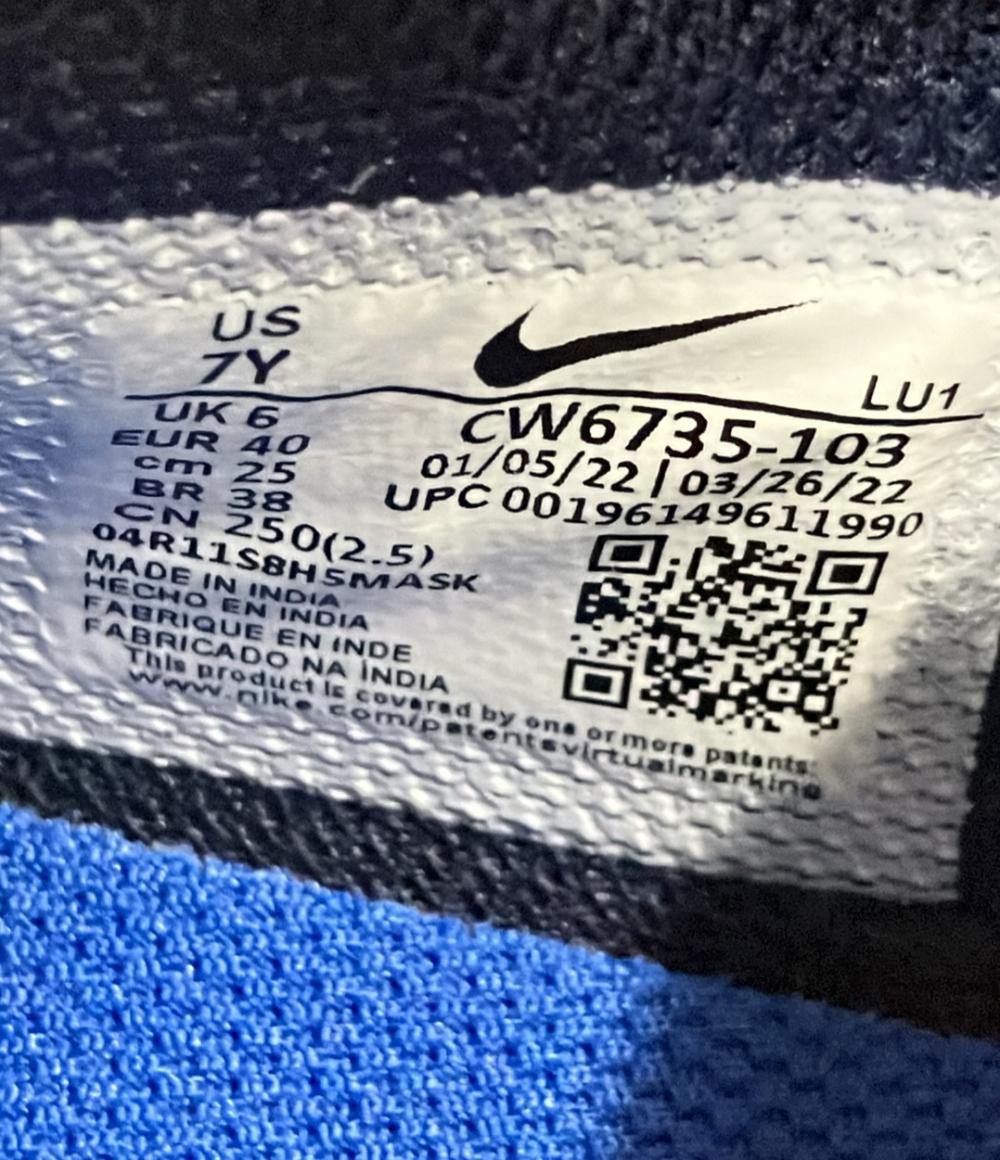 美品 NIKE ローカットスニーカー TEAM HUSTLE D 10 GS CW6735-103 キッズ SIZE 25.0 (M) ナイキ