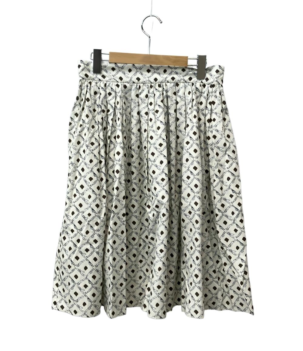 美品 ドルチェアンドガッバーナ フレアスカート 飛行機柄 レディース SIZE 44 (L) DOLCE&GABBANA