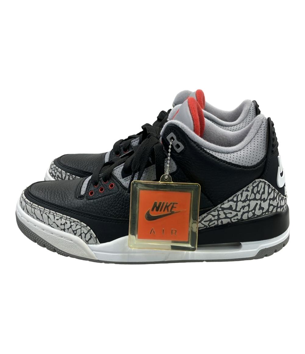 美品 ナイキ ローカットスニーカー AIR JORDAN 3 RETRO 854262-001 メンズ SIZE 27.0 (L) NIKE