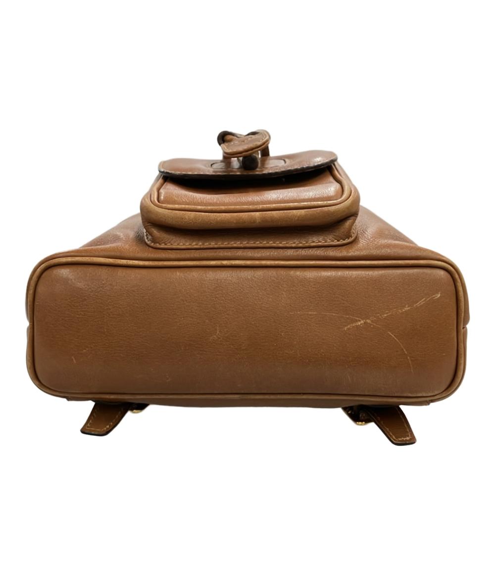 GUCCI レザー リュック ミニリュック バンブー 008 1705 0030 レディース グッチ