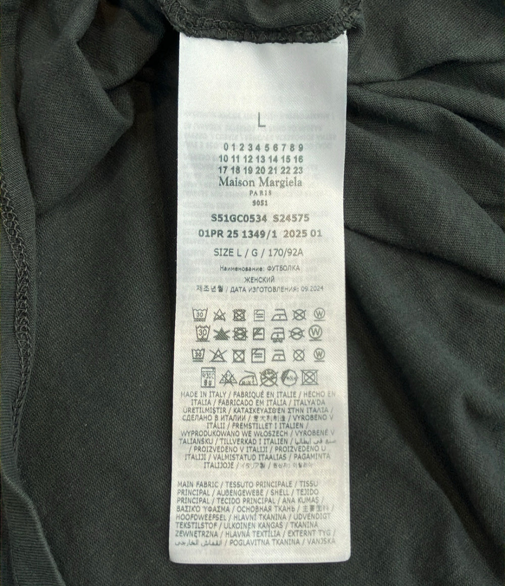 Maison Margiela 半袖 スタンプロゴ Tシャツ S51GC0534 S24575 メンズ SIZE L メゾンマルジェラ