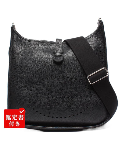 HERMES ショルダーバッグ □M刻印 シルバー金具 トリヨンクレマンス エヴリン3 PM レディース エルメス