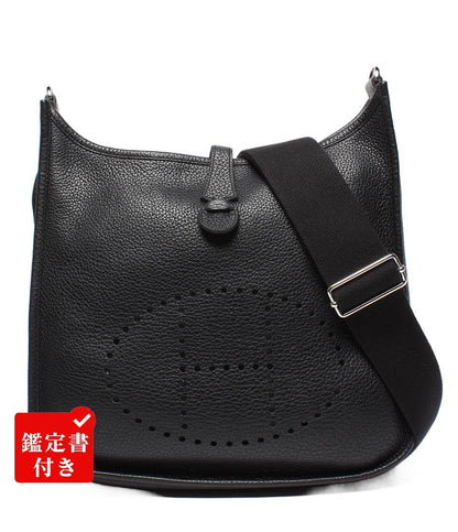 HERMES ショルダーバッグ □M刻印 シルバー金具 トリヨンクレマンス エヴリン3 PM レディース エルメス