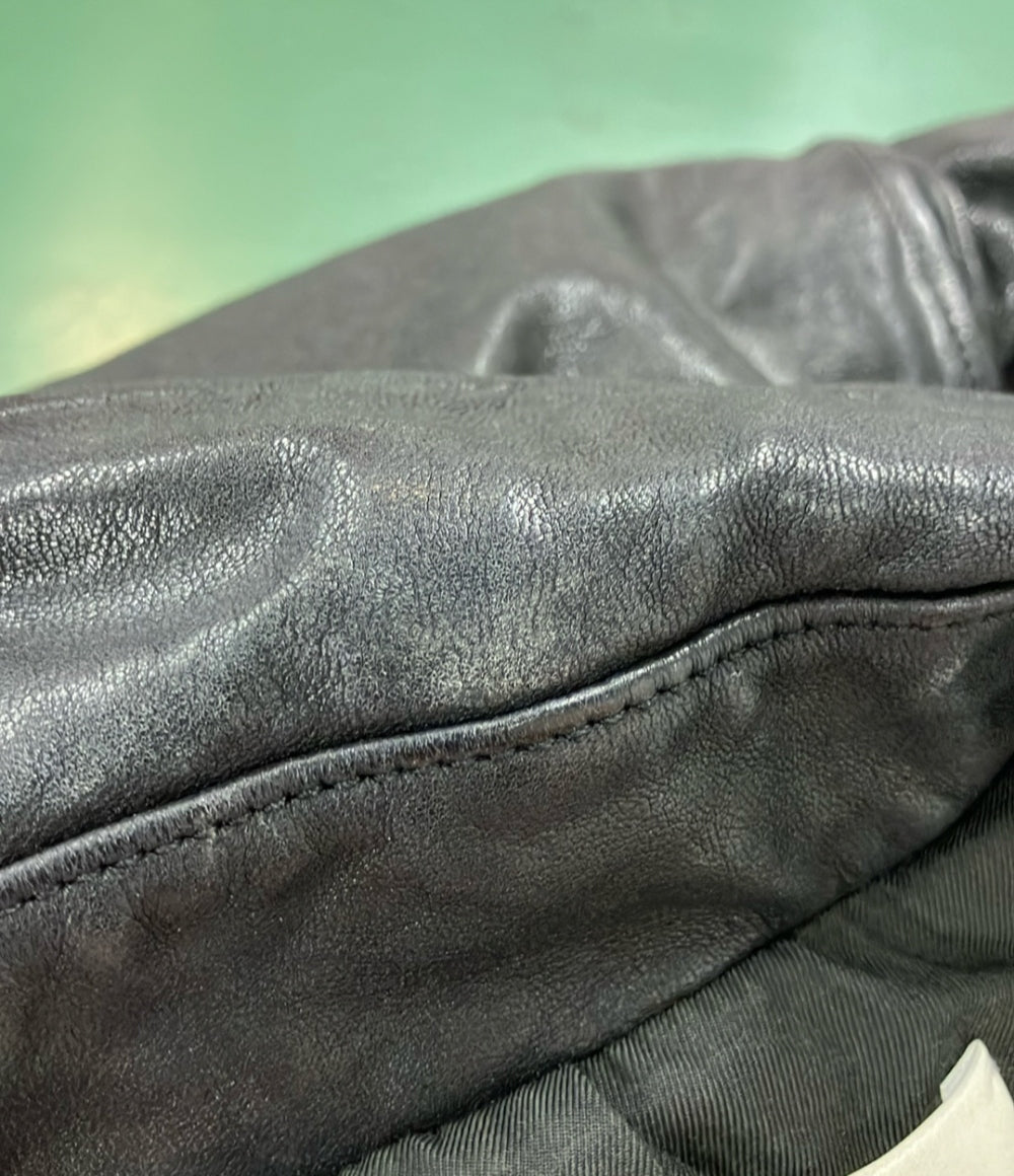 ビューティフルピープル シープレザーダブルライダースジャケット 革ジャン レディース SIZE 140 beautiful people