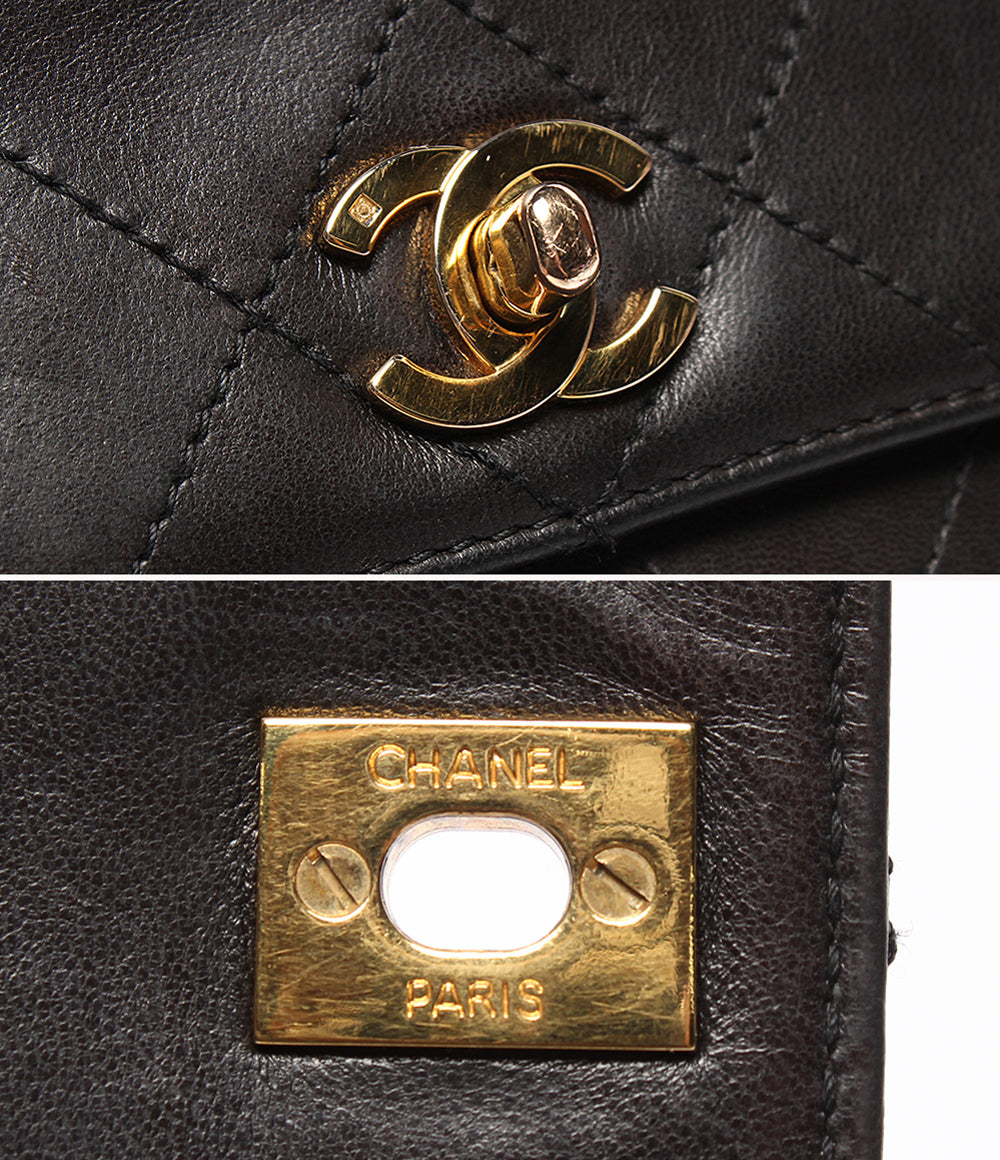 CHANEL ショルダーバッグ ゴールド金具 マトラッセ ラムスキン 5番台 肩掛け 斜め掛け レディース シャネル