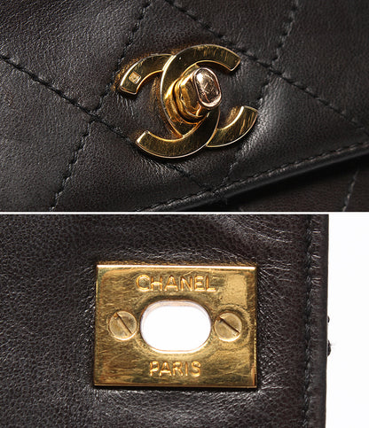 CHANEL ショルダーバッグ ゴールド金具 マトラッセ ラムスキン 5番台 肩掛け 斜め掛け レディース シャネル